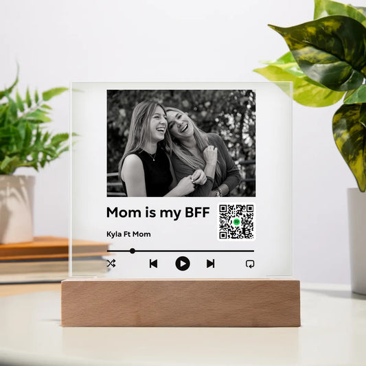 Mom is my Best Friend Forever - Acrylic Square Plaque