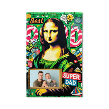 Super Dad with Monalisa - Gallery Wrapped Canvas (2:3).