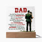 Best Dad - Square Acrylic Plaque.